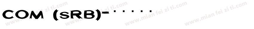COM (sRB)字体转换